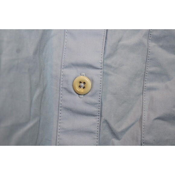 MATE THE LABEL 100% Organic Cotton Poplin Button Down Shirt Long Sleeve S BLUE - Picture 4 of 6